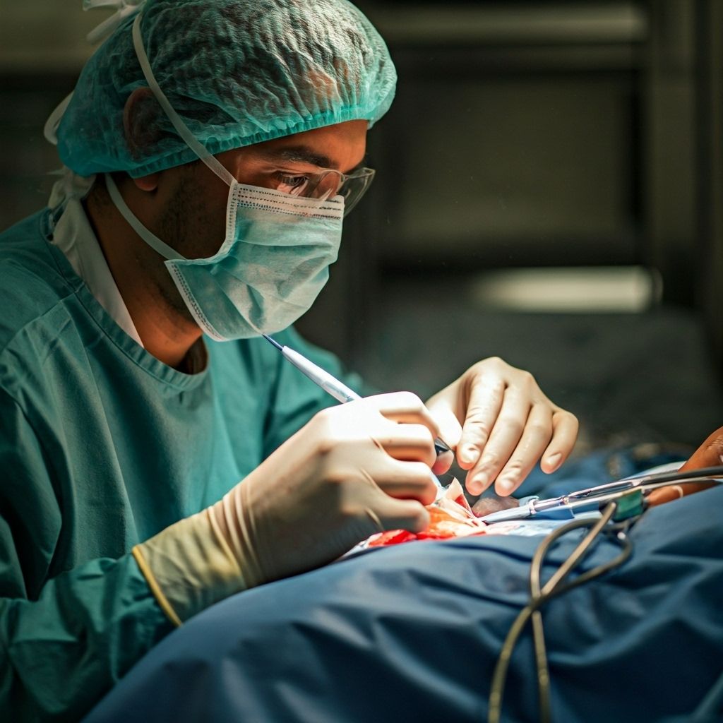 Limb saving surgery illustration